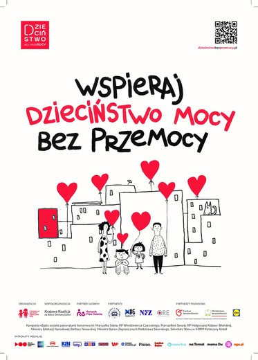 Plakat Wspieraj Dzieciństwo Mocy Bez Przemocy 