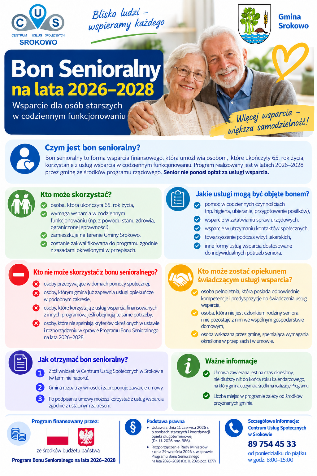 Informacje w&nbsp;sprawie bonu senioralnego