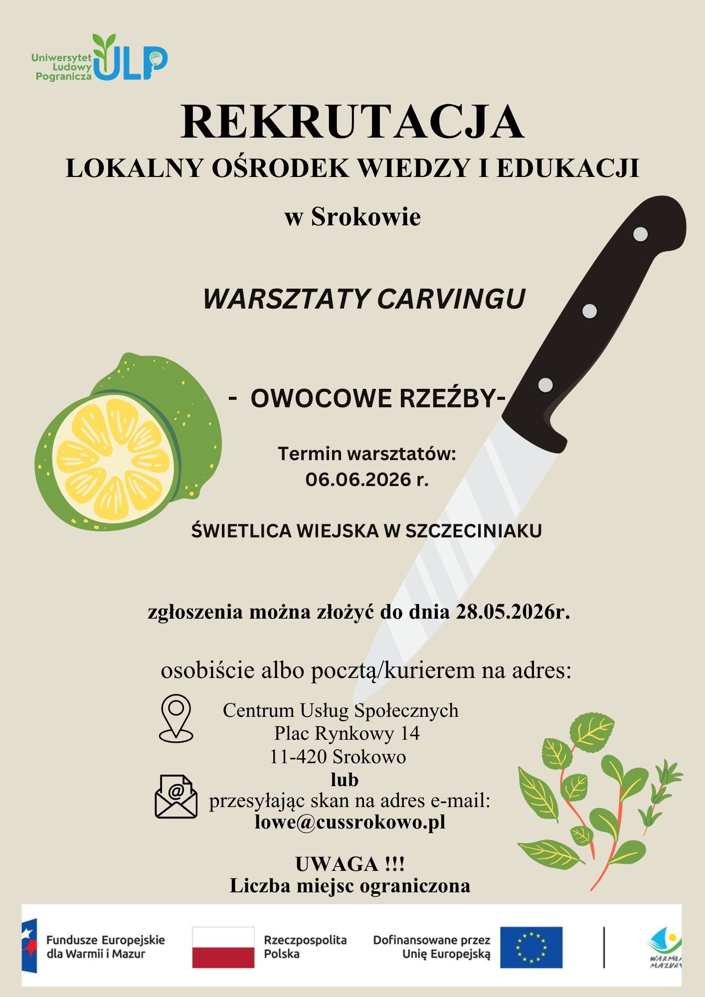 Zapraszenie na&nbsp;warsztaty