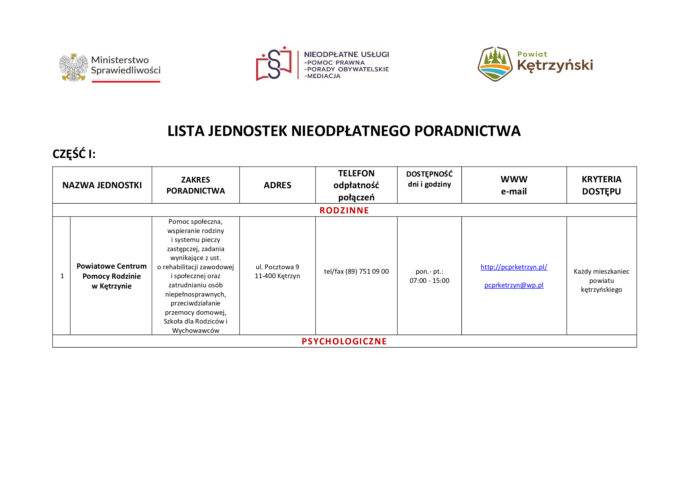 niedopłatne poradnictwo