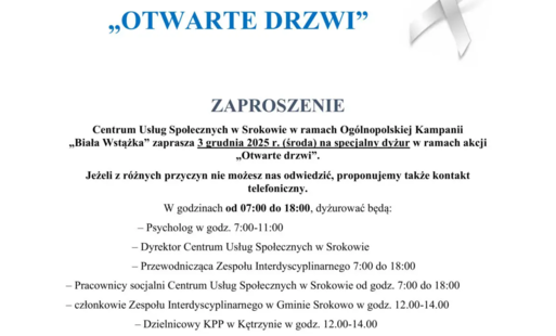 Zaproszenie Otwarte drzwi